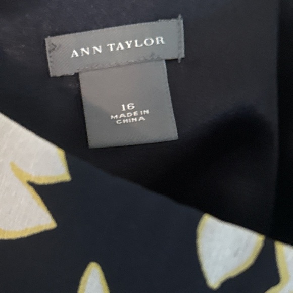 Ann Taylor Silk Strapless Floral Midi Dress - Picture 7 of 8